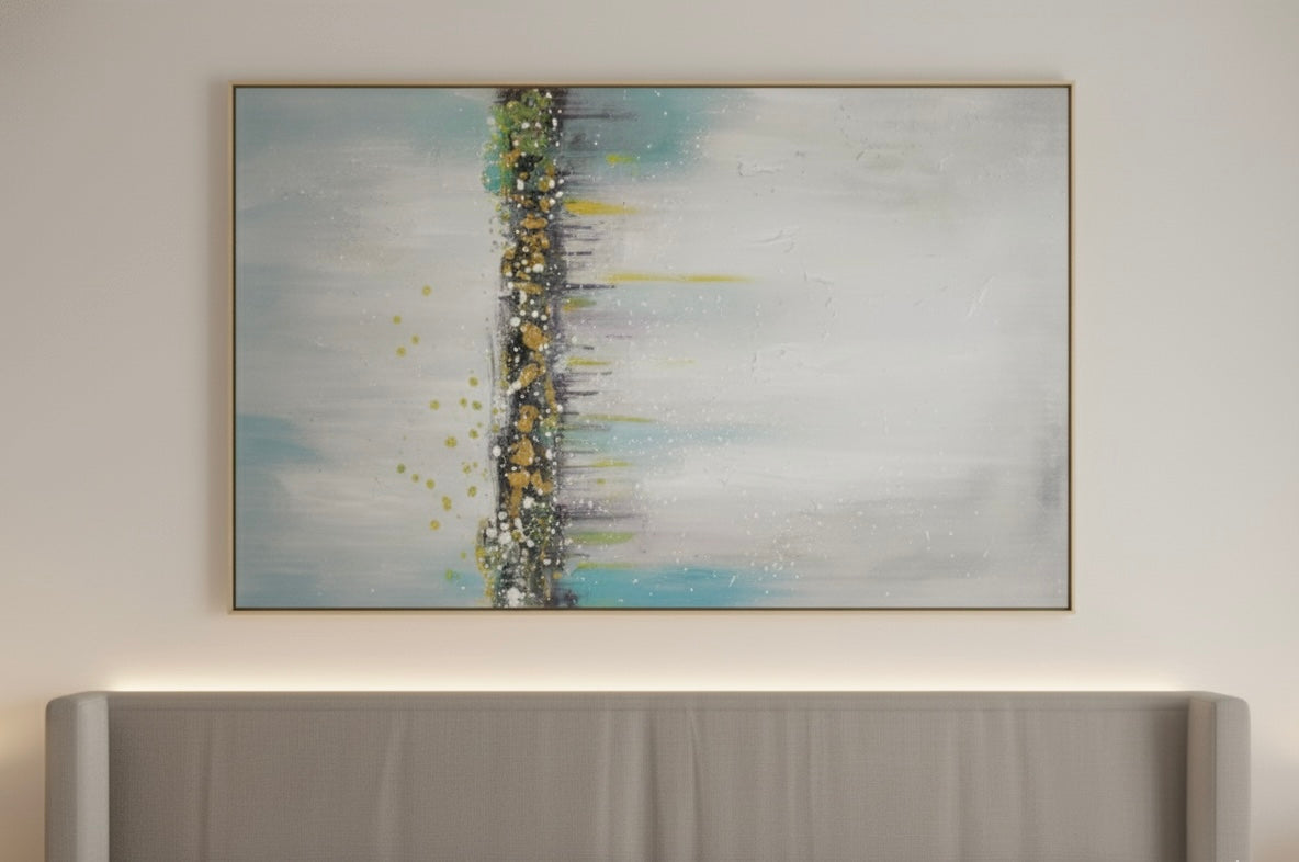 Ethereal Horizon – Abstract CANVAS Wall Painting WITH FRAME