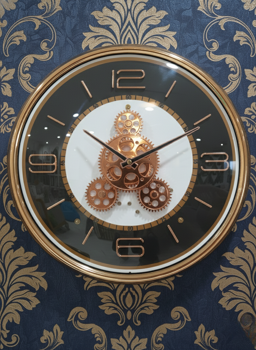 Eclipse Motion – Premium Copper Gear Clock WITH WORKING GEAR