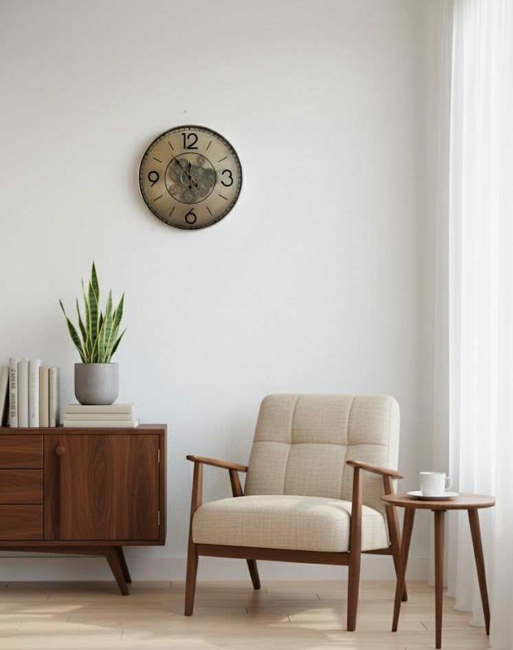 ChronoCraft – Vintage Gear Wall Clock