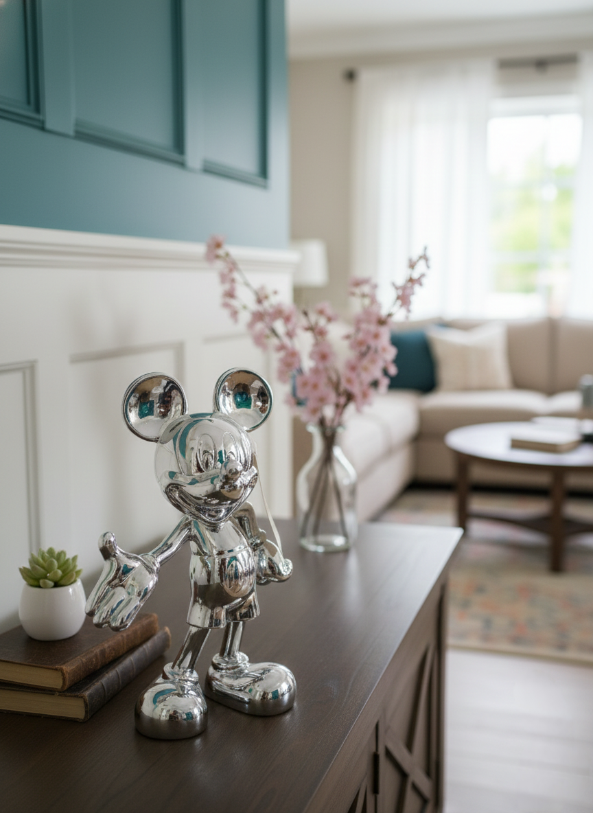 Silver foil mickey mouse