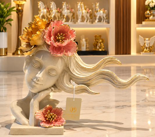 Goddess Aura Sculptural Bust Centerpiece