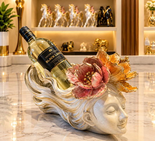 Goddess Flora Sculptural Wine Bottle Holder