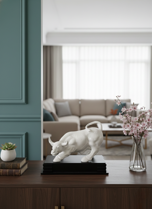 White bull black base