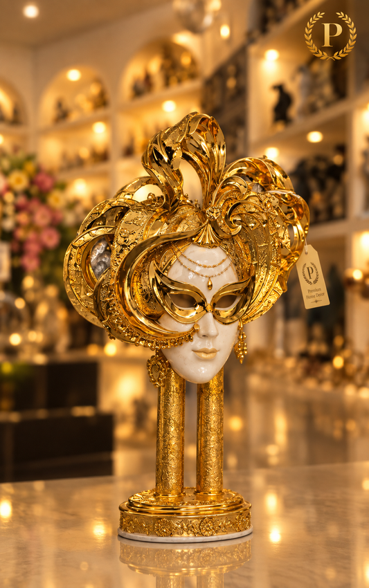Venetian Masquerade Mask Figurine