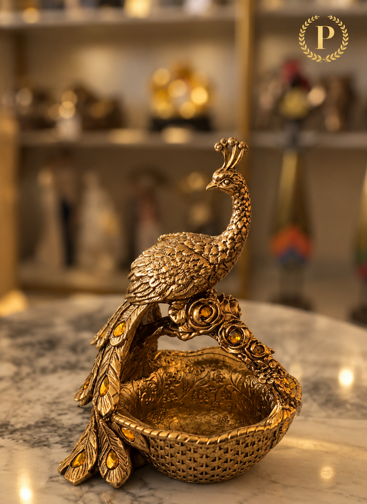 Peacock key/card holder