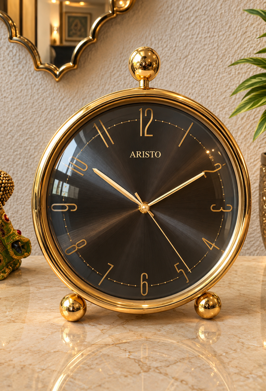 Noir Luxe Table Clock-aristo series