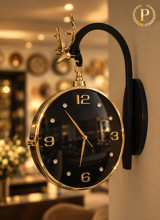 Side Hanging 2 side clock
