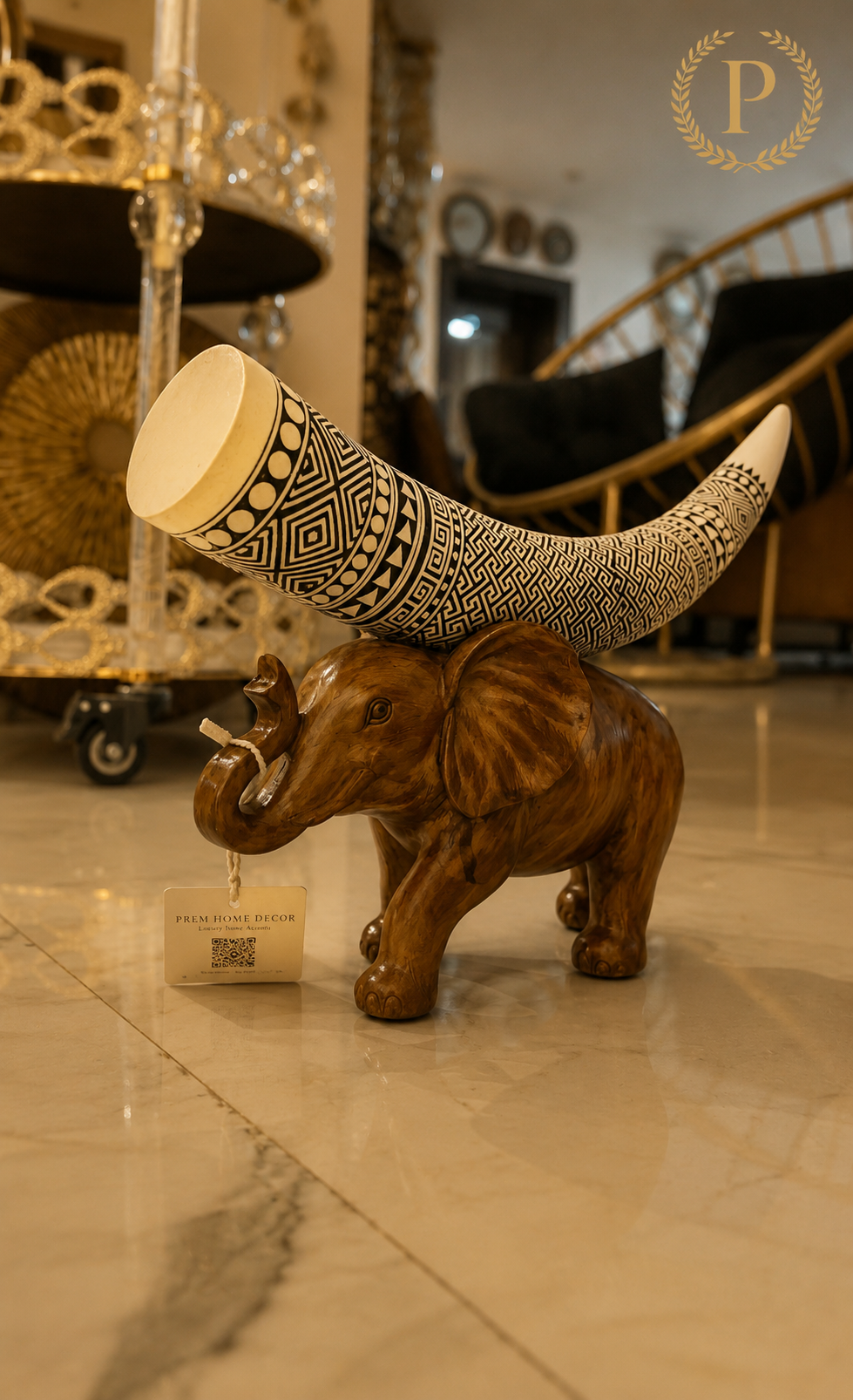 Elephant with tooth