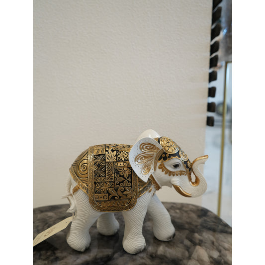 Medium white gold carving elephant