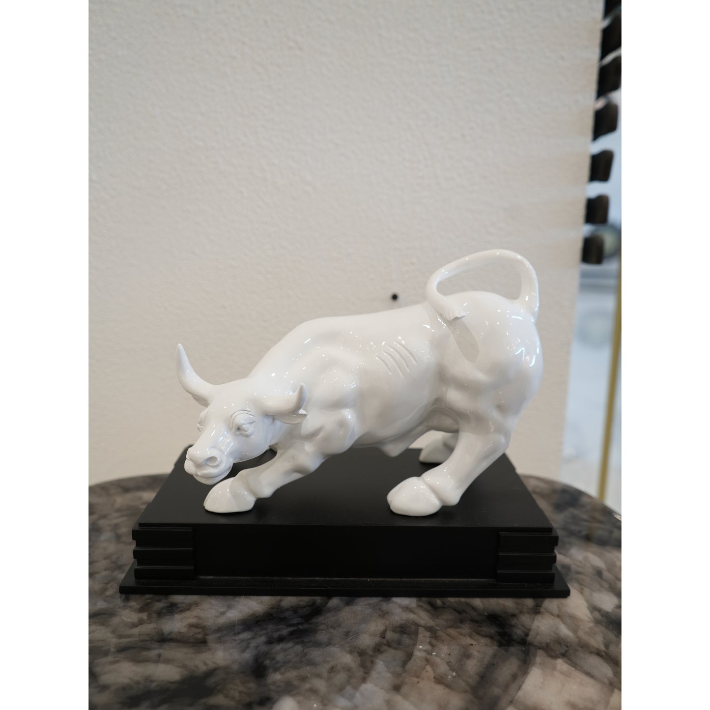 White bull black base