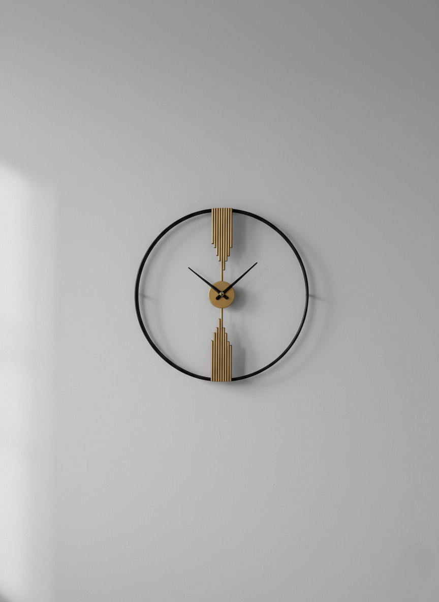 Golden Axis – Contemporary Designer Clock