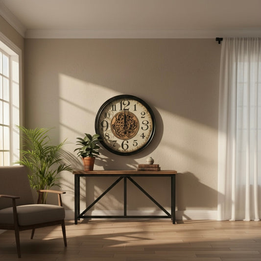 Rustwood Classic – Vintage Gear Wall Clock WITH WORKING GEAR