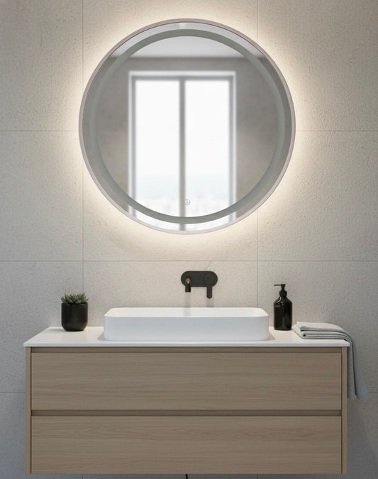 TearaGlow – Teardrop LED Wall Mirror WITH SENSOR WITH TRIPLE LIGHT AND ALUMINIUM PROFILE