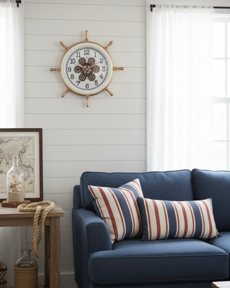 OceanHelm – Nautical WORKING Gear Wall Clock